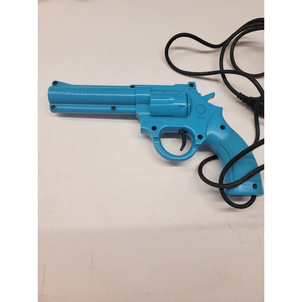 B6 The Justifier Blue Konami Light Gun Pistol for Sega Genesis